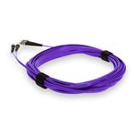 Picture of 10m ST to ST Purple OS2 Duplex OFNR (Riser-Rated) SMF Fiber Patch Cable