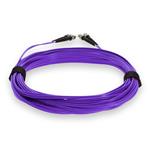 Picture of 10m ST to ST Purple OS2 Duplex OFNR (Riser-Rated) SMF Fiber Patch Cable
