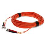 Picture of 15m ST to ST Orange OM1 Duplex OFNR (Riser-Rated) MMF Fiber Patch Cable