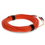 Picture of 15m ST to ST Orange OM1 Duplex OFNR (Riser-Rated) MMF Fiber Patch Cable