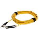Picture of 15m ST to ST Yellow OS2 Duplex OFNR (Riser-Rated) TAA SMF Fiber Patch Cable