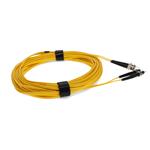Picture of 15m ST to ST Yellow OS2 Duplex OFNR (Riser-Rated) TAA SMF Fiber Patch Cable