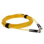 Picture of 15m ST to ST Yellow OS2 Duplex OFNR (Riser-Rated) TAA SMF Fiber Patch Cable