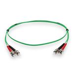 Picture of 1m ST to ST Green OM1 Duplex OFNR (Riser-Rated) MMF Fiber Patch Cable