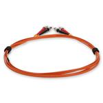 Picture of 1m ST to ST Orange OM1 Duplex OFNP (Plenum-Rated) MMF Fiber Patch Cable with 2mm Per Strand OD