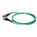 Picture of 1m ST to ST Green OS2 Duplex OFNR (Riser-Rated) SMF Fiber Patch Cable