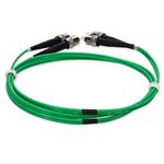 Picture of 1m ST to ST Green OS2 Duplex OFNR (Riser-Rated) SMF Fiber Patch Cable