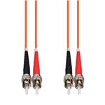 Picture of 250ft ST to ST Orange OM1 Duplex OFNR (Riser-Rated) MMF Fiber Patch Cable