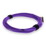 Picture of 2m ST to ST Purple OM4 Duplex OFNR (Riser-Rated) Fiber Patch Cable