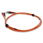 Picture of 2m ST to ST Orange OM1 Duplex OFNP (Plenum-Rated) MMF Fiber Patch Cable