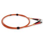 Picture of 2m ST to ST Orange OM1 Duplex OFNP (Plenum-Rated) MMF Fiber Patch Cable