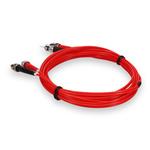 Picture of 3m ST to ST Red OM2 Duplex OFNR (Riser-Rated) Fiber Patch Cable