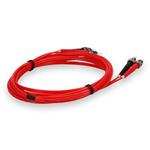 Picture of 3m ST to ST Red OM2 Duplex OFNR (Riser-Rated) Fiber Patch Cable