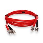 Picture of 3m ST to ST Red OM2 Duplex OFNR (Riser-Rated) Fiber Patch Cable