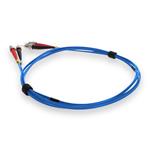 Picture of 3m ST to ST Blue OM1 Duplex OFNP (Plenum-Rated) MMF Fiber Patch Cable