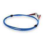 Picture of 3m ST to ST Blue OM1 Duplex OFNP (Plenum-Rated) MMF Fiber Patch Cable