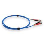 Picture of 3m ST to ST Blue OM1 Duplex OFNP (Plenum-Rated) MMF Fiber Patch Cable
