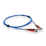Picture of 3m ST to ST Blue OM1 Duplex OFNP (Plenum-Rated) MMF Fiber Patch Cable