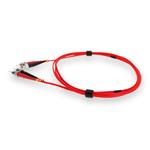 Picture of 3m ST to ST Red OM1 Duplex OFNP (Plenum-Rated) MMF Fiber Patch Cable