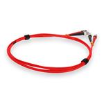 Picture of 3m ST to ST Red OM1 Duplex OFNP (Plenum-Rated) MMF Fiber Patch Cable