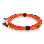 Picture of 5m ST to ST Orange OM3 Duplex OFNR (Riser-Rated) Fiber Patch Cable