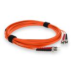 Picture of 5m ST to ST Orange OM3 Duplex OFNR (Riser-Rated) Fiber Patch Cable