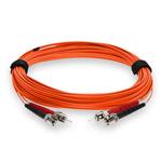 Picture of 5m ST to ST Orange OM3 Duplex OFNR (Riser-Rated) Fiber Patch Cable