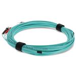 Picture of 5m ST to ST Aqua OM3 Duplex OFNR (Riser-Rated) Fiber Patch Cable