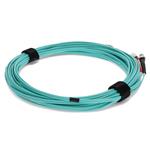 Picture of 5m ST to ST Aqua OM3 Duplex OFNR (Riser-Rated) Fiber Patch Cable