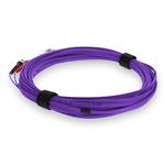 Picture of 9m ST to ST Purple OM4 Duplex OFNR (Riser-Rated) Fiber Patch Cable