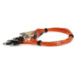 Picture of 3m 12xST to 12xLC Orange OM1 OFNR (Riser-Rated) Fiber Trunk Cable
