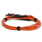 Picture of 3m 12xST to 12xLC Orange OM1 OFNR (Riser-Rated) Fiber Trunk Cable