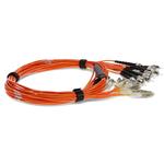 Picture of 3m 12xST to 12xLC Orange OM1 OFNR (Riser-Rated) Fiber Trunk Cable