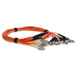 Picture of 3m 12xST to 12xLC Orange OM1 OFNR (Riser-Rated) Fiber Trunk Cable