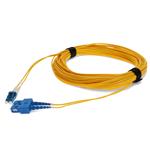 Picture of 25m USC to LC Yellow OS2 Duplex OFNR (Riser-Rated) SMF Fiber Patch Cable