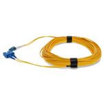 Picture of 25m USC to LC Yellow OS2 Duplex OFNR (Riser-Rated) SMF Fiber Patch Cable