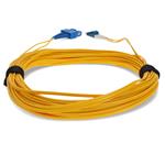 Picture of 25m USC to LC Yellow OS2 Duplex OFNR (Riser-Rated) SMF Fiber Patch Cable