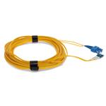 Picture of 25m USC to LC Yellow OS2 Duplex OFNR (Riser-Rated) SMF Fiber Patch Cable