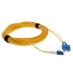 Picture of 25m USC to LC Yellow OS2 Duplex OFNR (Riser-Rated) SMF Fiber Patch Cable