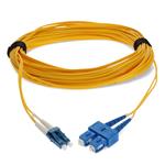 Picture of 25m USC to LC Yellow OS2 Duplex OFNR (Riser-Rated) SMF Fiber Patch Cable