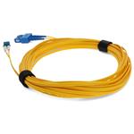 Picture of 9m USC to LC Yellow OS2 Duplex OFNR (Riser-Rated) TAA SMF Fiber Patch Cable