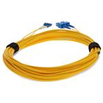 Picture of 9m USC to LC Yellow OS2 Duplex OFNR (Riser-Rated) TAA SMF Fiber Patch Cable