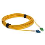 Picture of 20m ALC to LC Yellow OS2 Duplex Microboot, Snagless OFNR (Riser-Rated) SMF Fiber Patch Cable