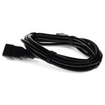 Picture of 3ft C19 Female to C20 Male 12AWG 100-250V at 20A Black Power Cable