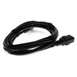 Picture of 3ft C19 Female to C20 Male 12AWG 100-250V at 20A Black Power Cable