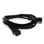 Picture of 3ft C19 Female to C20 Male 12AWG 100-250V at 20A Black Power Cable