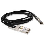 Picture of Arista Networks® CAB-D-2Q-400G-3M Compatible TAA Compliant 400GBase-CU QSFP-DD 400G to 2xQSFP56 200G PAM-4 Direct Attach Cable (Passive Twinax, 3m)