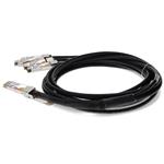 Picture of Arista Networks® CAB-D-4Q-400G-3M Compatible TAA 400GBase-CU QSFP-DD 400G to 4xQSFP56 100G PAM-4 Direct Attach Cable (Passive Twinax, 3m)