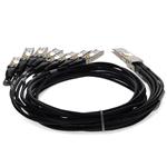 Picture of Arista Networks® CAB-D-8S-200G-1M Compatible 200GBase-CU QSFP-DD 200G to 8xSFP28 Direct Attach Cable (Passive Twinax, 1m)