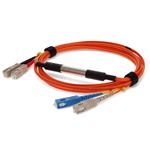 Picture of 2m Cisco® CAB-GELX-625-LC-SC-2M Compatible LC (Male) to SC (Male) Orange OM1 & OS1 Duplex Fiber Mode Conditioning Cable